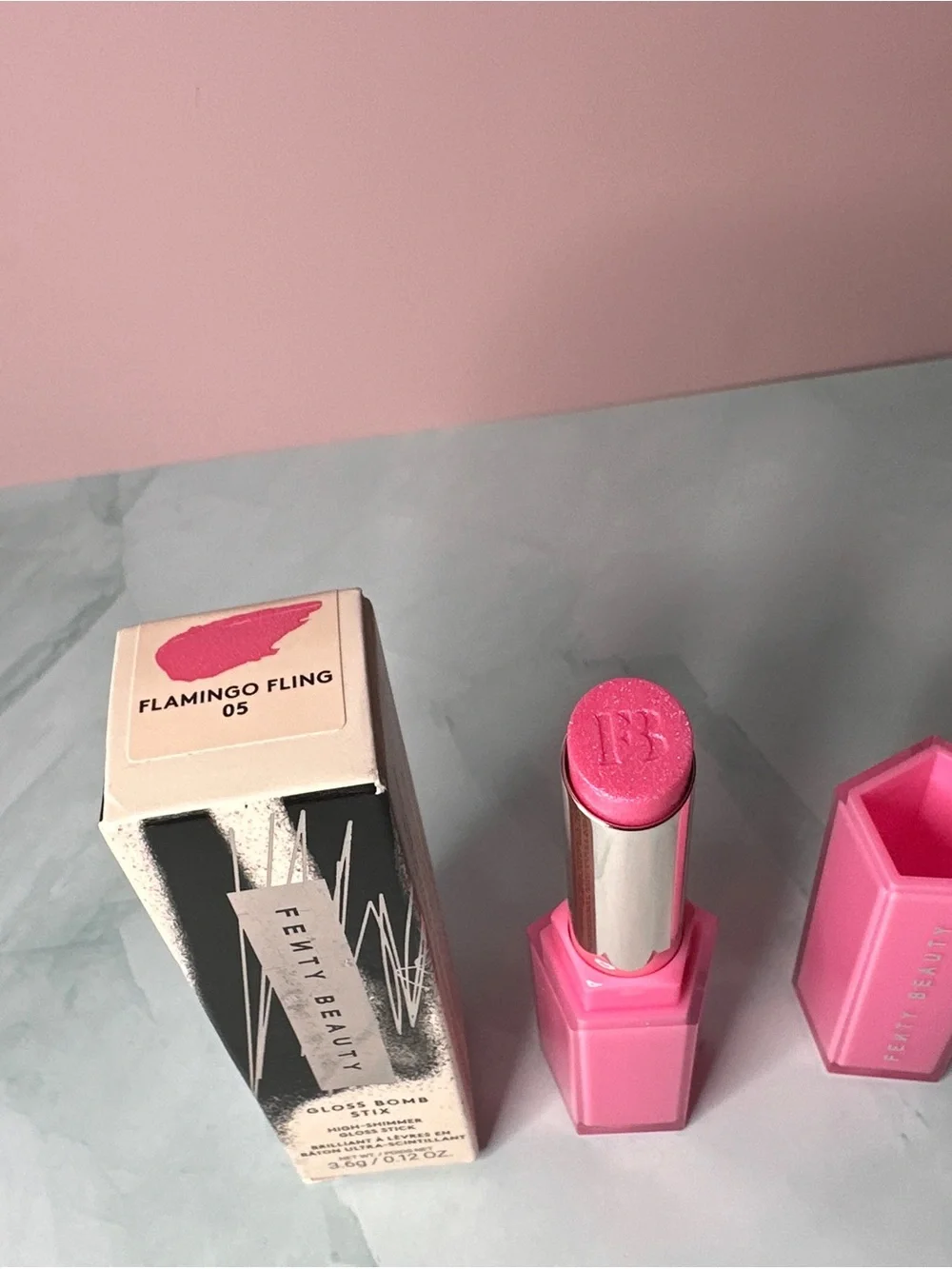 Fenty Beauty Gloss Bomb Stix — Bright Pink Shimmer